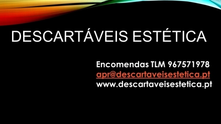 Descartáveis Estética disponível através do 967571978. Contacte-nos. - Descartáveis Estética